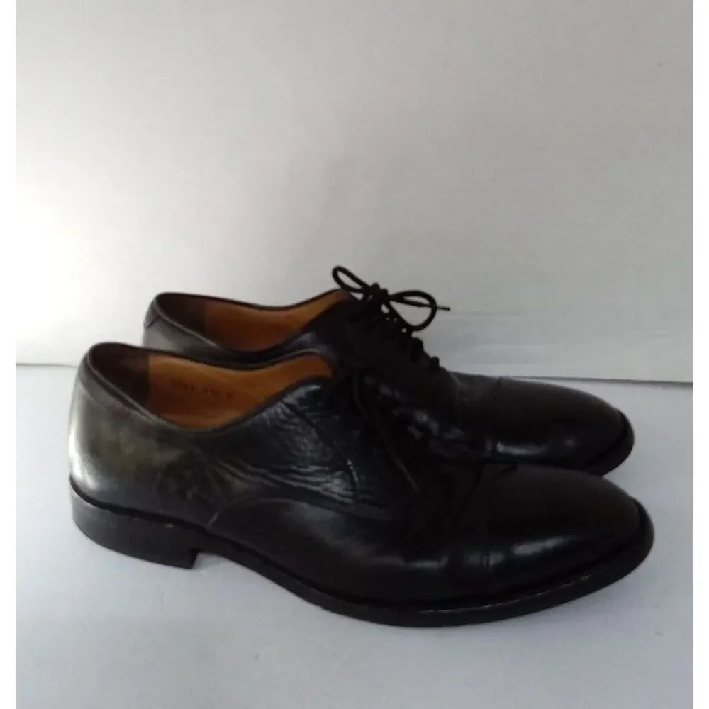 Classic Black Leather Oxford Dress Shoes Formal Business Lace-up‎